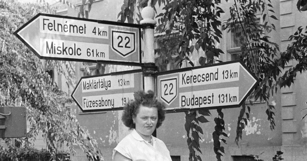 közlekedési tábla 1960 előtt